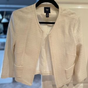 Gap cropped cream blazer